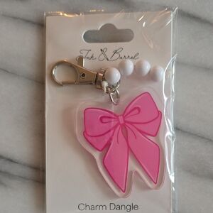 NWT Ink & Barrel 💝🎀Pink Bow Charm Dangle Keychain!  2/$15 Or 3/$20!
